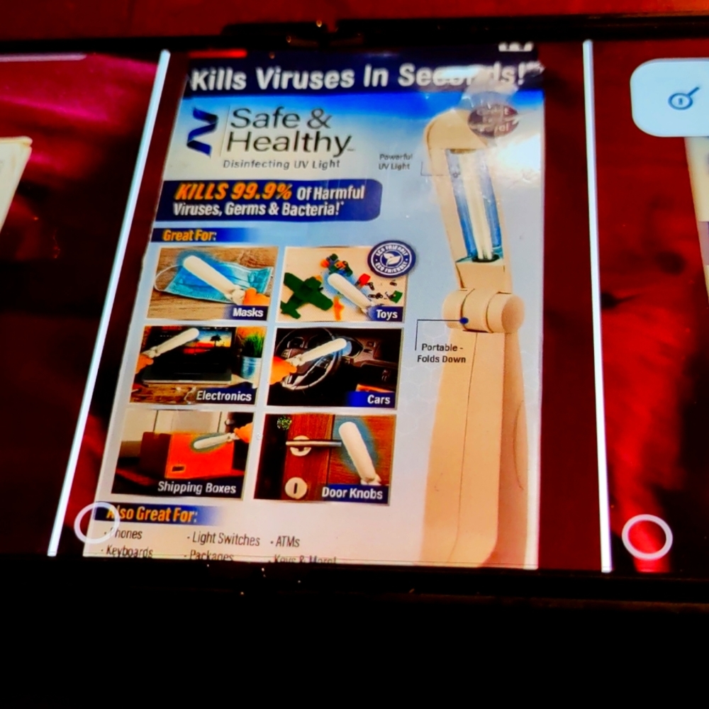 Safe and healthy disinfecting light uv light